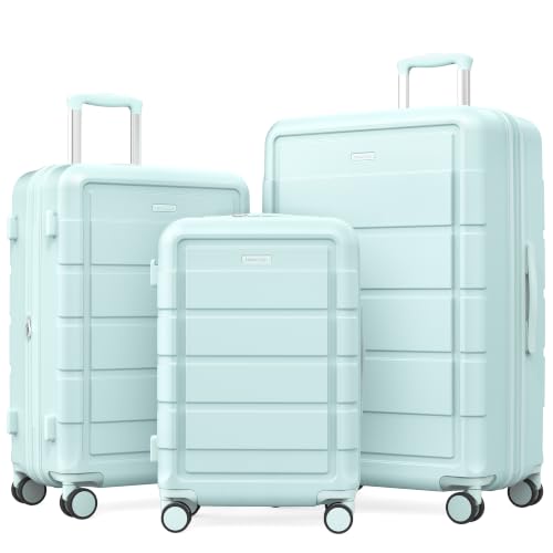 G Series Luggage set 3pcs (Mint Green / 3-Piece Set (20/24/28in))
