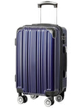 Luggage Lightweight and Durable Hardshell (navy new / M(24in))