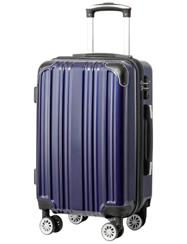 Luggage Lightweight and Durable Hardshell (navy new / M(24in))