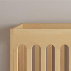 Boutique Folding Mini Wooden Baby Hotel Crib (Natural)