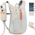 15L Small Hiking Backpack for Men Women Foldable Packable Back Pack Ultralight Hiking Daypack for Travel Camping Outdoor (Beige / 15L)