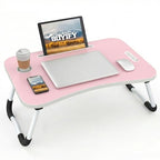 23" Foldable Lap Desk for Laptop Writing w (Pink)