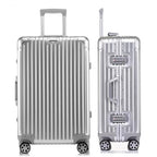 24 Inch All Aluminum Checked In Luggage with Wheels (Silver / Checked in 24inch)