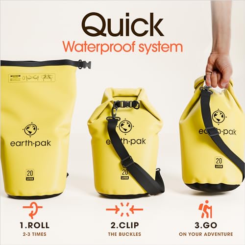40L Waterproof Dry Bag Backpack (40L / Yellow)