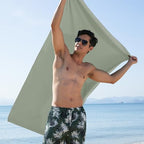Microfiber Towel Quick Dry Camping & Travel & Gym Towel. Compact (Bean Green / 60.00" x 30.00")