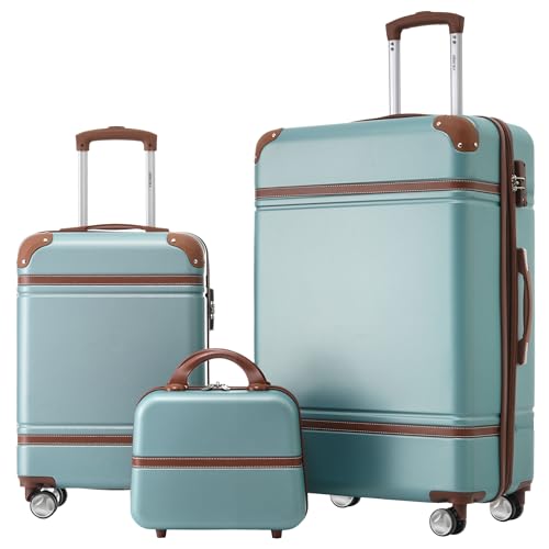 Luggage Set 2 Piece (Vintage Luggage / Blue Green(12+20+28))