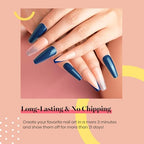 Beetles Dark Teal Gel Nail Polish (H - Creme Green | Navy Blue)