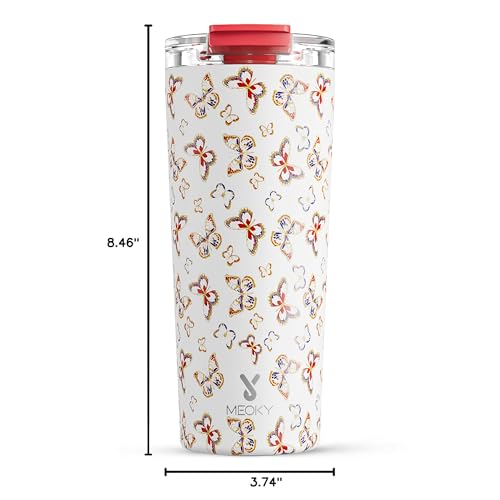 24 oz Insulated Travel Coffee Mug (Jewel Butterfly / 24 Ounces)