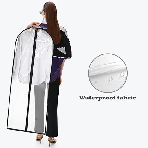 Dress Bags for Gowns Long (Clear / 65''- 1 Pack)