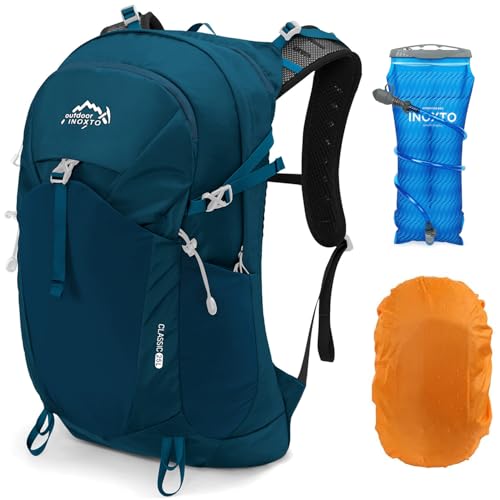 Hiking Hydration Backpack with 2L (Blue-3L Water Bladder)