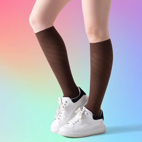 Seamless Moderate Compression Socks for Women & Men 15 (Large-X-Large / 4 Pairs - Black)