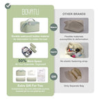 Travel Makeup Bags for Women (03-A-Light Green)
