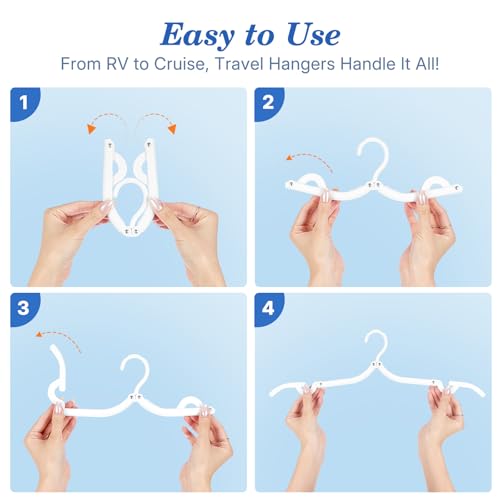 White Travel Hangers 10 Pack (10 Pack / White)