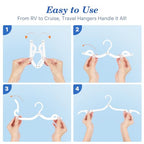 White Travel Hangers 10 Pack (10 Pack / White)
