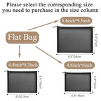 20 Pieces Mesh pouch (Flat-Black / 4.8 inch*6.4 inch)