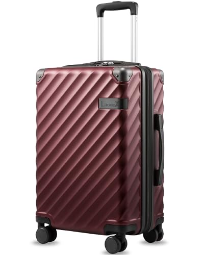 20 Inch Carry On Luggage 22x14x9 Airline Approved (Carry-On 20-Inch / Cherry)