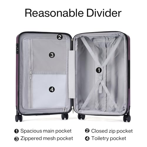 Expandable Hard Shell Luggage Sets (3 Pc Set EXT (20/24/29) / Purple)