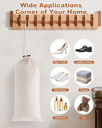 6 Pcs Single Shoe Bags for Travel (Beige / 17.3"x8.6")