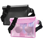 Waterproof Bag Fanny Packs for Women (Red & Black)