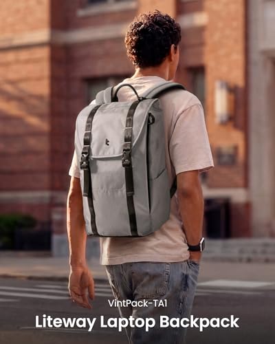 Flap Laptop Backpack (Gray Lightweight)