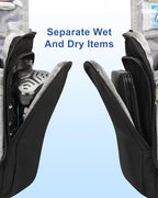 Hanging Toiletry Bag for Men and Women (Black / Large)