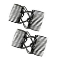 2Pcs Stretchy Comfy Hair Comb Clips
