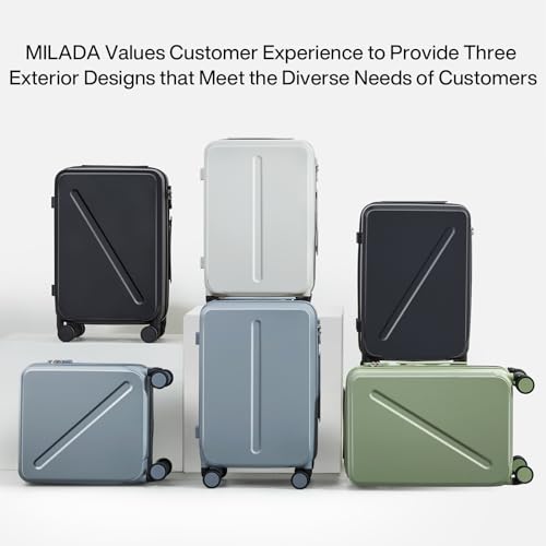 Underseat Carry On Luggage with Wheels 16 Inch Small Suitcase Personal Item Underseat Carry On Bag TSA Approved Carry On Luggage Hard Shell Suitcases Mini Travel Luggage (Underseat 16 Inch / Grey)