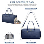 Women Weekender Travel Duffle Bag (25-Navy Blue Basic / Large)