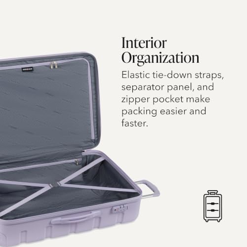 7366 Signature Hardside Expandable Luggage with Spinner Wheels (Checked-Large 27-Inch / Evening Haze)