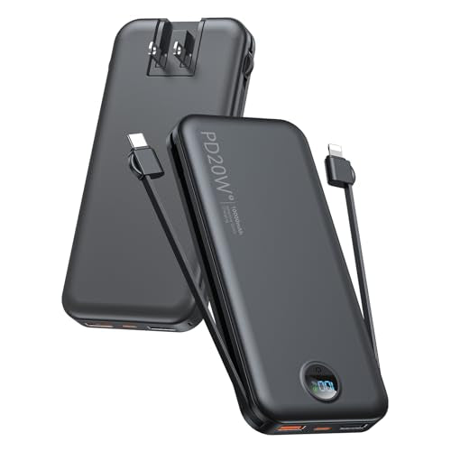 Portable Charger 10000mAh PD20W w (Matte Black)