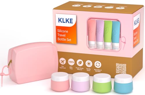 23 Pcs Travel Bottles for Toiletries (Pink-23PCS)