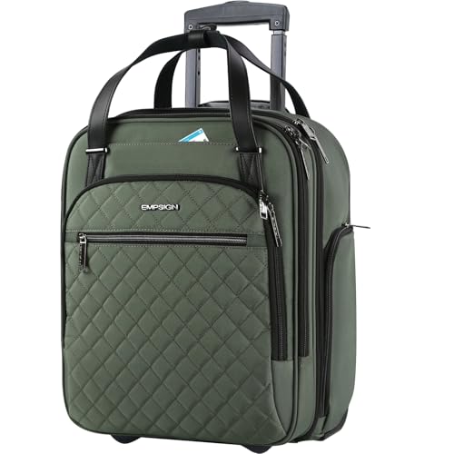 Underseat Carry On Wheeled 16" Bag with Wheels (Army Green / 16 Inch Roller)