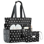 Beach Bag Waterproof Sandproof Large Capacity Foldable for Women (Black White / 35L)