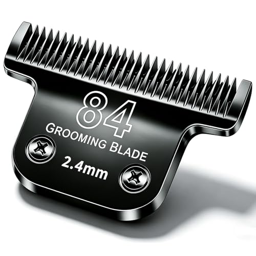 T84 Dog Grooming Replacement Blades Compatible with Andis Dog Clippers (Black-T84 / Black)