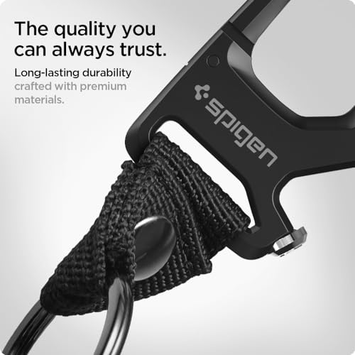 Life Carabiner Key Ring Clip (1-Pack / Black (1 Pack))