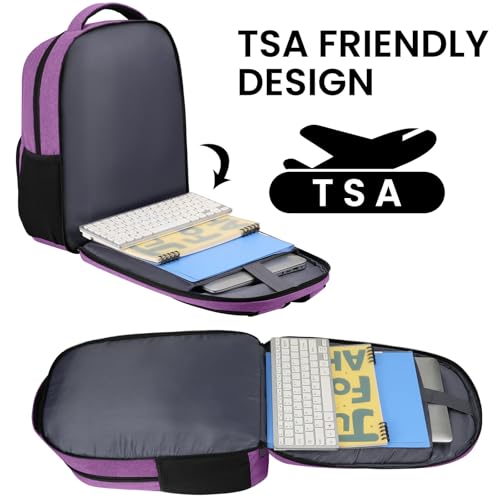 Backpack for Girls Women (Purple / 15.6 Inch)