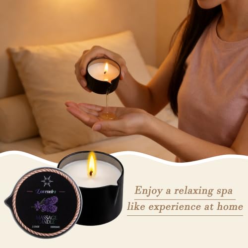 6 Pack Low Temperature Massage Oil Candle Set