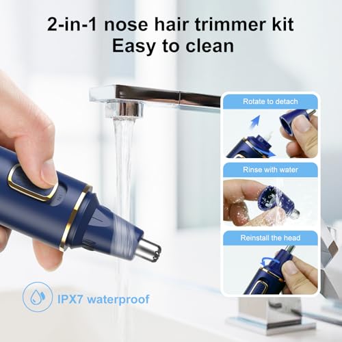 Nose Hair Trimmers for Men (Blue)