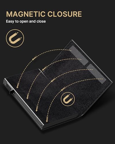 Mens Wallet Card Holder (Wax Oil Black)