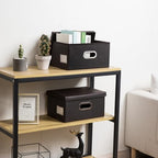 Collapsible Storage Box with Lid [3 (Black / Small(3-Pack))