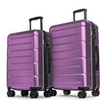 Luggage Sets 2 Piece Suitcase Set Hardshell 20 inch (Dark Purple / 2-Piece Set (20/24))