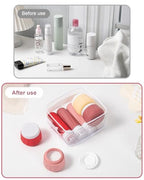 Travel Size Toiletries 8 Pack (3oz bottle 3oz jar / Cherry Red)