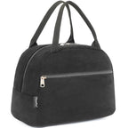 Lunch Bag for Women Insulated Lunch Box Corduroy Lunch Tote Cooler for Travel Work Picnic (Corduroy Black)