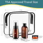 Travel Bottles for Toiletries 9PCS 3.4oz Plastic Squeeze Bottles (E-Brown)