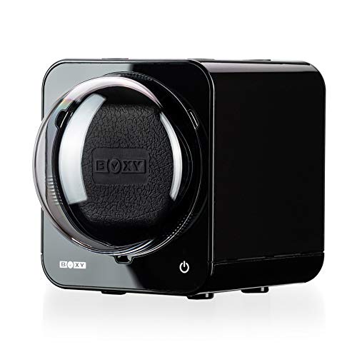 Watch Winder for Automatic Watches with Vertical Rotor Stop (Black)