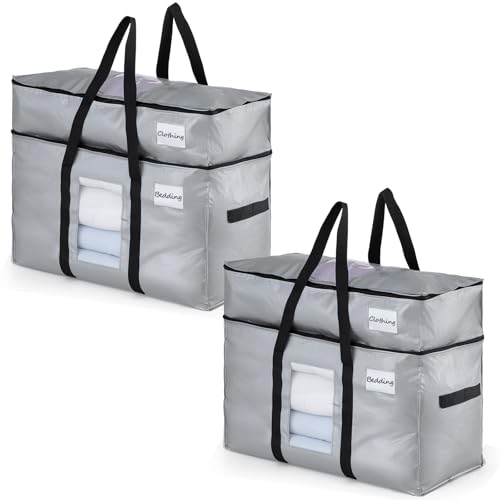 2 Tier Moving Bags (Silver / 2 Large- 2 Tier)