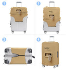 Luggage Cover Washable Suitcase Protector Anti (Hello Hook / L(fits 28-30Inch suitcase))