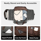Large Canvas Duffle Bag for Travel (Grey / 55L)