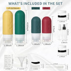 Travel Bottles Kit (Wine Red)