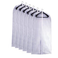 Garment Bags for Hanging Clothes 24" x 48"Coat Covers for Closet Foldable Washable Dress Bags for Hanging Clothes for Long Dress Dance Costumes Suits Gowns Coats (White / 24''X48'')